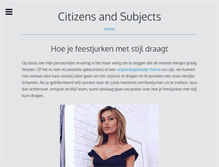 Tablet Screenshot of citizensandsubjects.nl